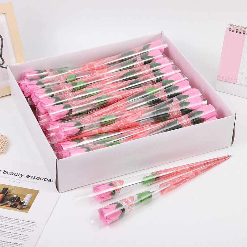 60 Pcs Artificial Soap Rose Flowers Bulk Pack for Wedding Favors, Valentine's & Mother's Day Gifts