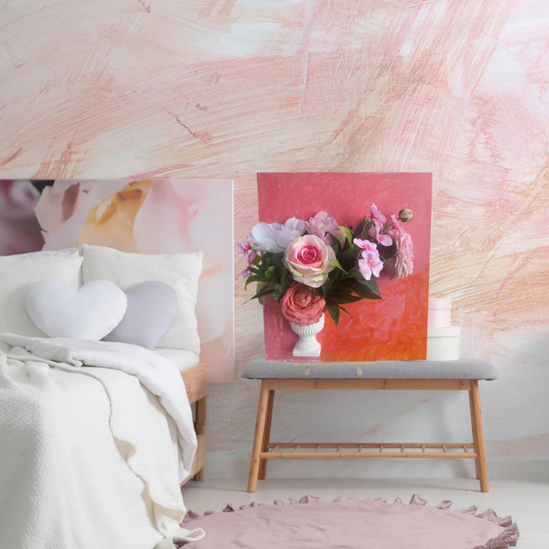 13.7" x 15.7" Hand-Drawn Floral Wall Art Print, Botanical Wall Decor, Bulk Wholesale