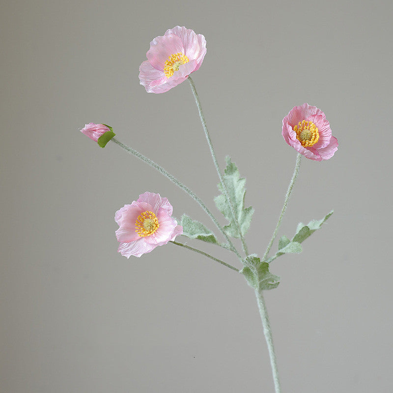 21.6 Inch Artificial Poppy Spray Stems 2025 Upgrade Bulk Floral Arrangement Stems