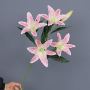 29 Inch Artificial Silk Tiger Lily Spray Stems Bulk Pack