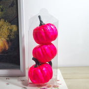 3 Pcs Handmade Foam Pumpkins Glow in Dark Pumpkin Decor Centerpiece