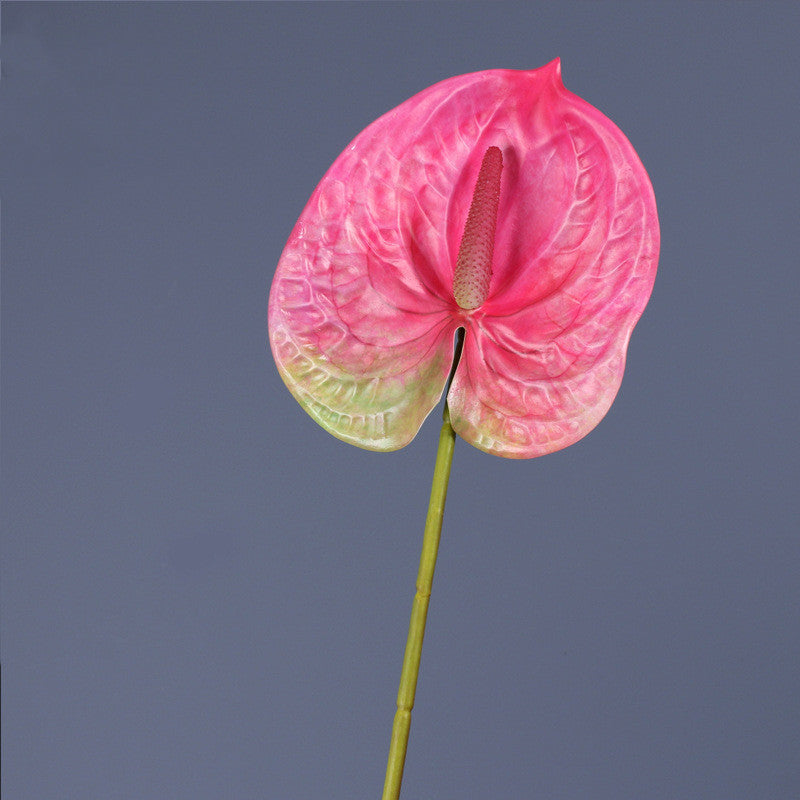 27 Inch Anthurium Stem Artificial Tropical Flower UV Resistant Bulk 10 Pcs