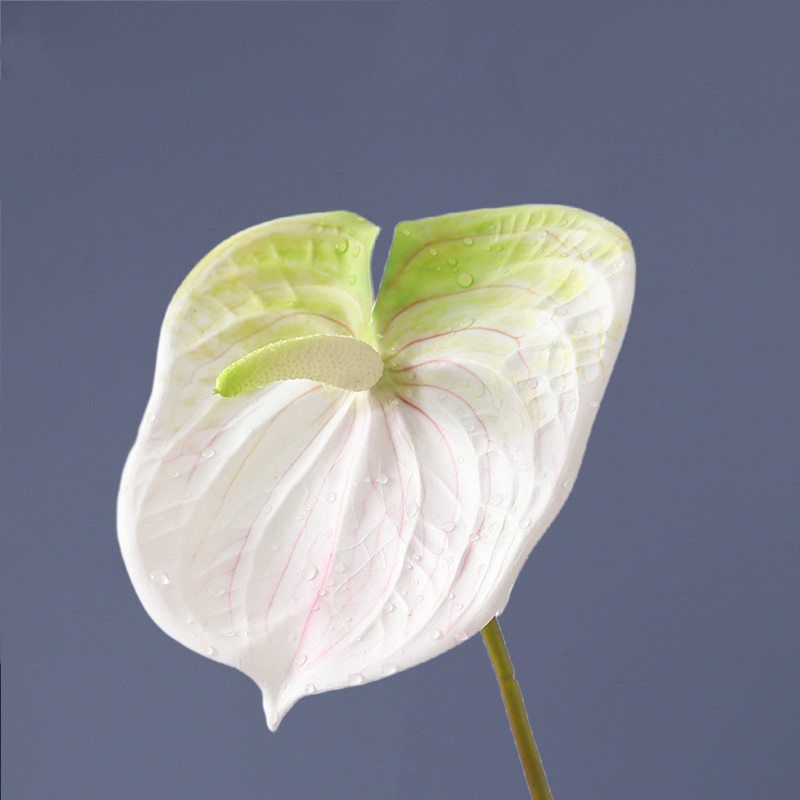 27 Inch Anthurium Stem Artificial Tropical Flower UV Resistant Bulk 10 Pcs