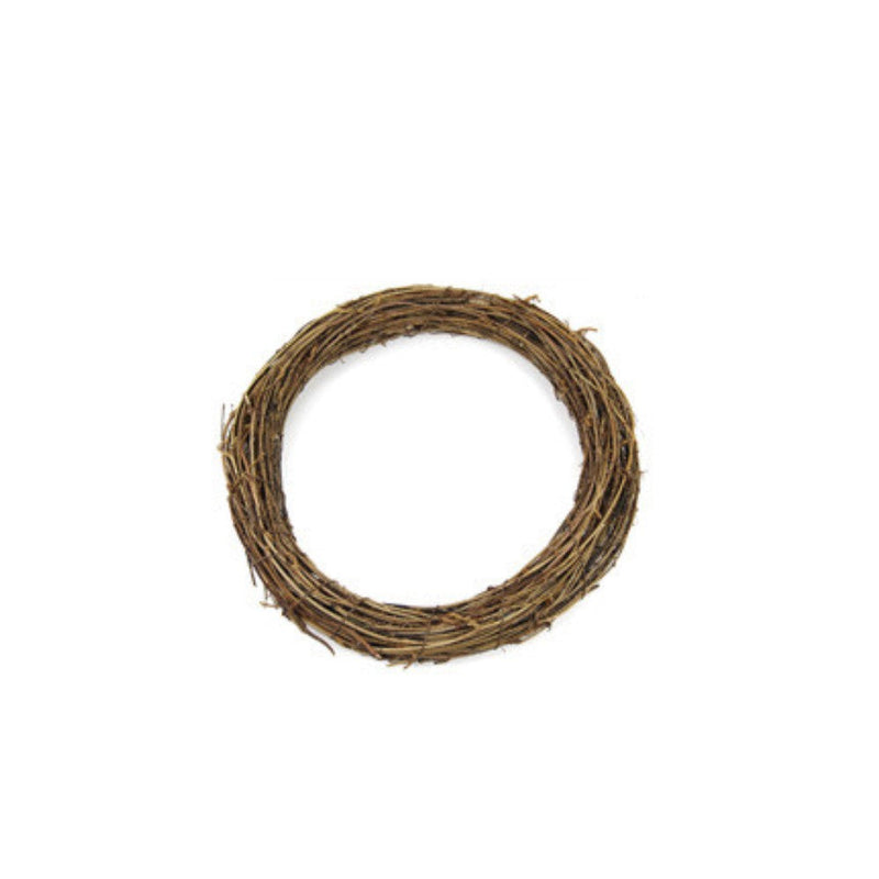 10 Pcs Artificial Grapevine Rattan Wreaths 12 Inch Plain DIY Garland Bulk
