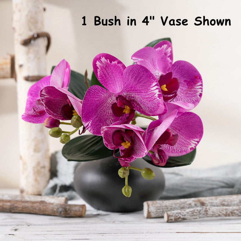 Plastic Orchid Bush for Crafts, Bulk Quantity, Artificial Flowers for Bonsai and Decor