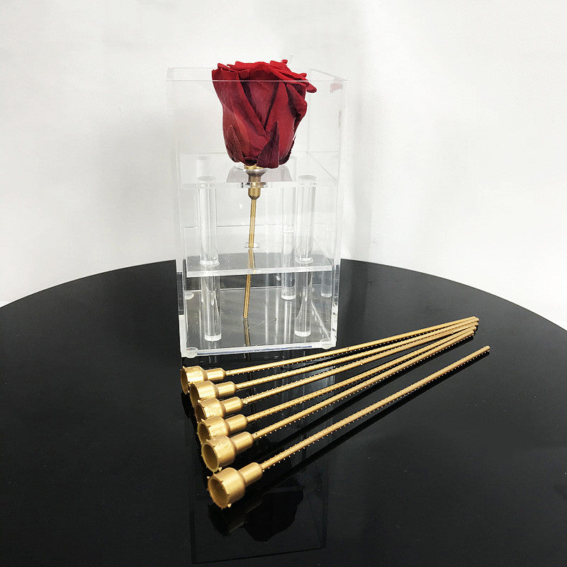 3 Pcs Artificial Plastic Stems 24 Inch Bulk Preserved Floral Supplies