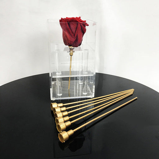 3 Pcs Artificial Plastic Stems 24 Inch Bulk Preserved Floral Supplies