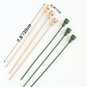 3 Pcs Artificial Plastic Stems 24 Inch Bulk Preserved Floral Supplies