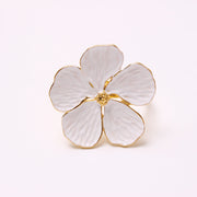 6 Pcs Faux Waxflower Napkin Rings Bulk Set Hawaiian Luau Party Supplies Favors