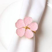 6 Pcs Faux Waxflower Napkin Rings Bulk Set Hawaiian Luau Party Supplies Favors