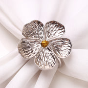 6 Pcs Faux Waxflower Napkin Rings Bulk Set Hawaiian Luau Party Supplies Favors