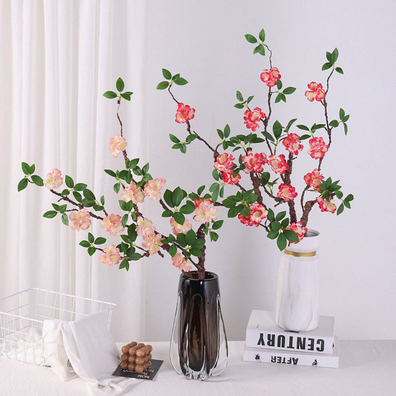 31 Inch Plum Blossom Branch Stems 10 Pcs Faux Silk Artificial Flowers Bulk