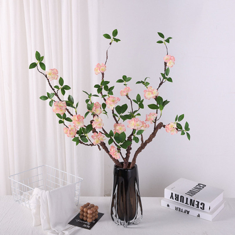 31 Inch Plum Blossom Branch Stems 10 Pcs Faux Silk Artificial Flowers Bulk