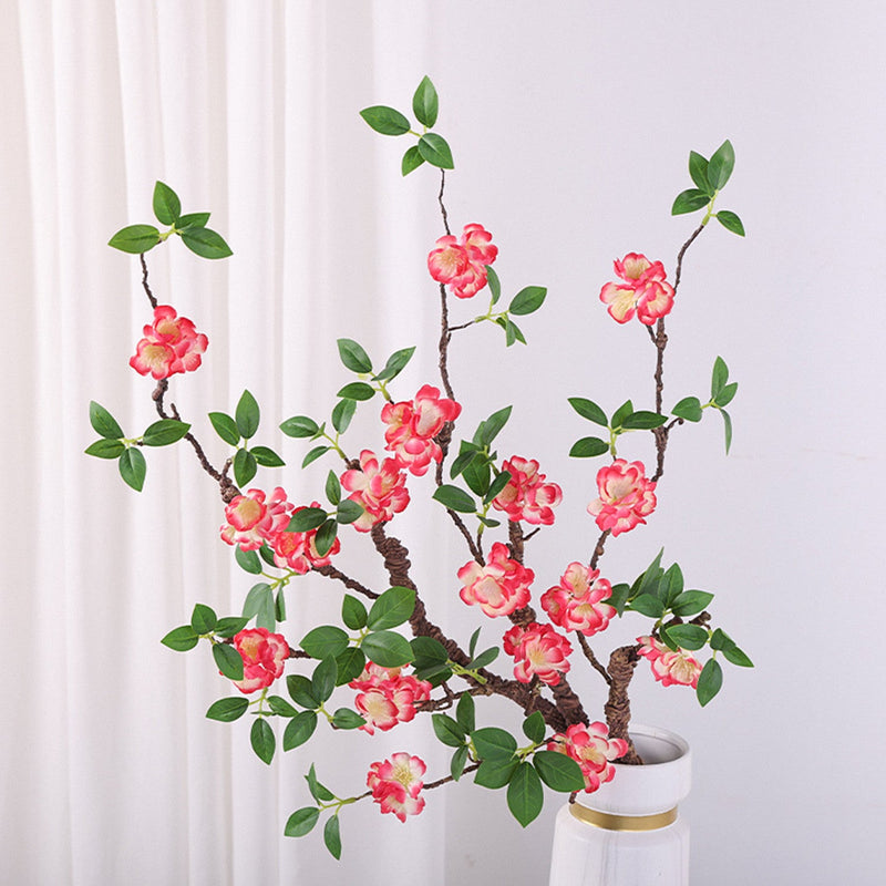 31 Inch Plum Blossom Branch Stems 10 Pcs Faux Silk Artificial Flowers Bulk