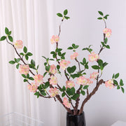 31 Inch Plum Blossom Branch Stems 10 Pcs Faux Silk Artificial Flowers Bulk