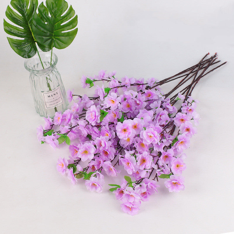 10 Pcs Faux Plum Blossom Branches Stems, Artificial Spring Flowers, 12 Inch