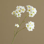 2 Pcs Artificial Waxflower Stems, Plum Color, Silk Flowers, 12 Inch