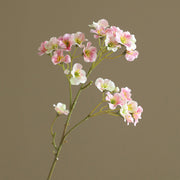 2 Pcs Artificial Waxflower Stems, Plum Color, Silk Flowers, 12 Inch