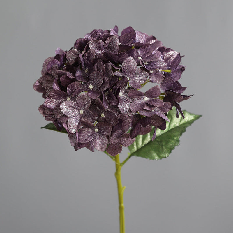 2025 Artificial Hydrangea Stems 10 Pcs Shiny Silk Flowers for Wedding Party Decorations