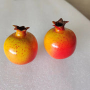 3 Pcs Artificial Pomegranate Fruit Lifelike Decorative Faux Silk