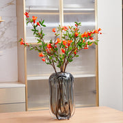 35 Inch Artificial Silk Pomegranate Flower Branches Spray – Bulk Quantity