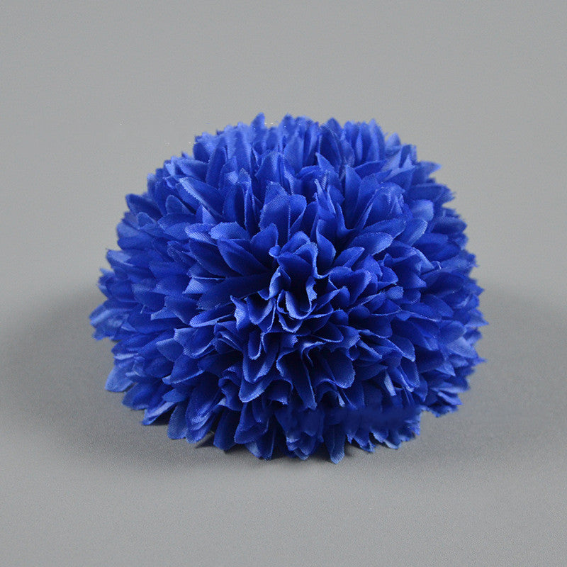 4 Inch Pompon Mum Artificial Flower Heads Bulk for Crafts - 10 Pcs