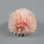 4 Inch Pompon Mum Artificial Flower Heads Bulk for Crafts - 10 Pcs