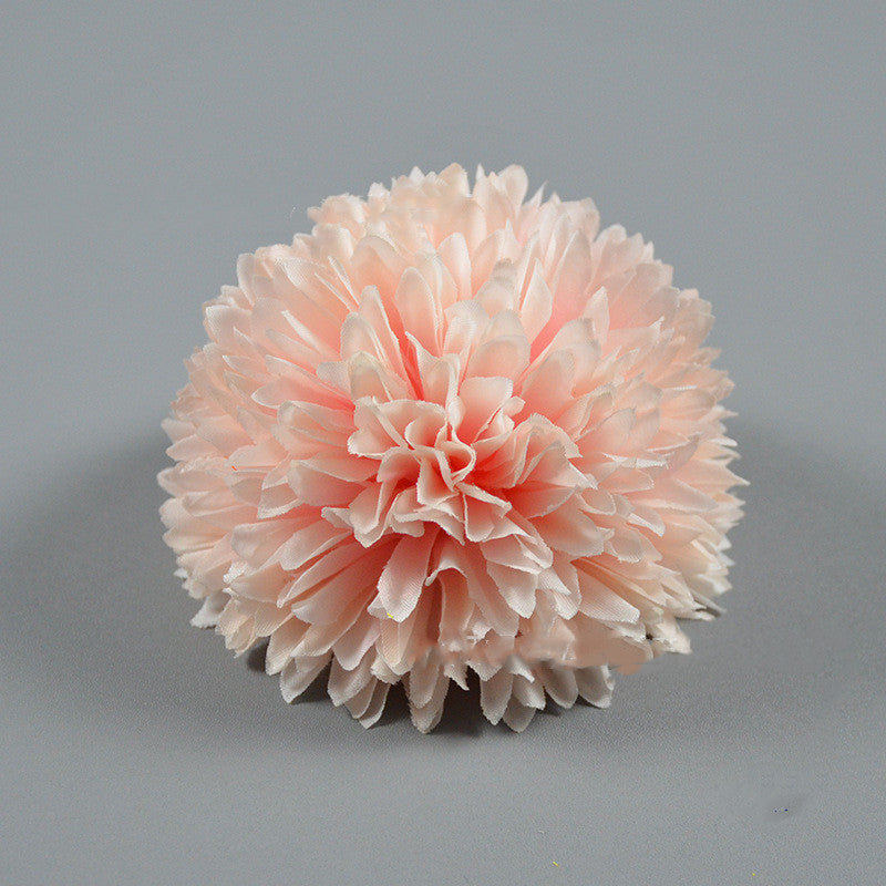 4 Inch Pompon Mum Artificial Flower Heads Bulk for Crafts - 10 Pcs