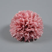 4 Inch Pompon Mum Artificial Flower Heads Bulk for Crafts - 10 Pcs