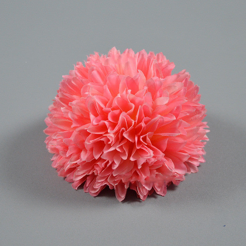 4 Inch Pompon Mum Artificial Flower Heads Bulk for Crafts - 10 Pcs