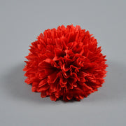 4 Inch Pompon Mum Artificial Flower Heads Bulk for Crafts - 10 Pcs