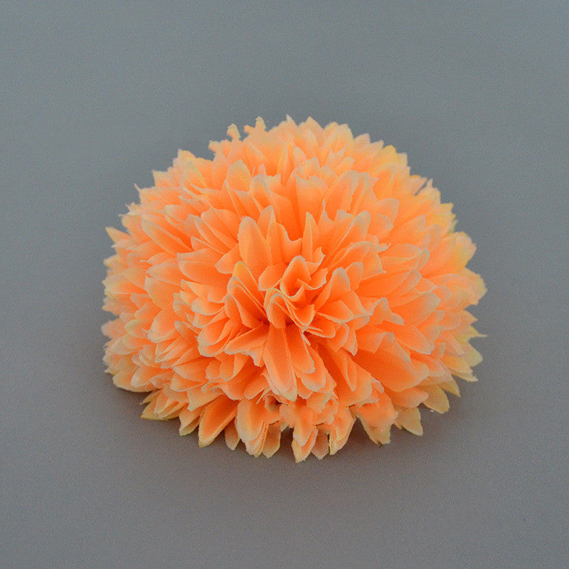4 Inch Pompon Mum Artificial Flower Heads Bulk for Crafts - 10 Pcs