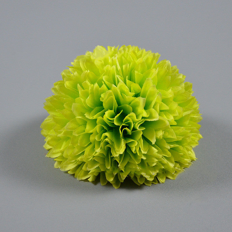 4 Inch Pompon Mum Artificial Flower Heads Bulk for Crafts - 10 Pcs