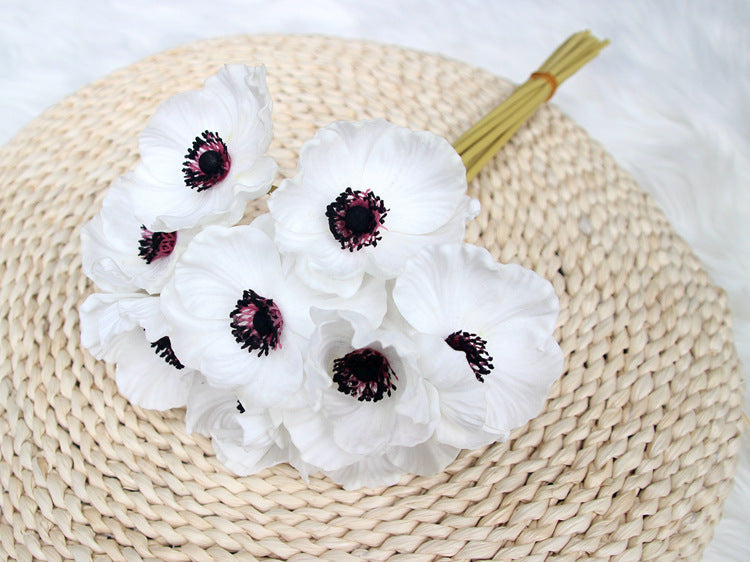 10 Pcs 13 Inch Artificial Poppy Flowers Bouquet Real Touch Stems Bulk Wholesale