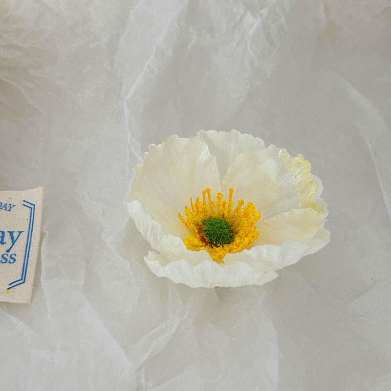 10 Pcs Silk Poppy Flower Heads for Crafts Bulk Artificial Flower Supplies