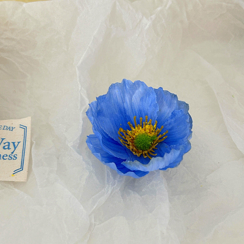 10 Pcs Silk Poppy Flower Heads for Crafts Bulk Artificial Flower Supplies