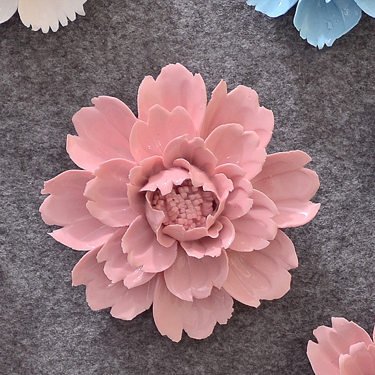 4.7 Inch Porcelain Peony Artificial Flowers Hanging Decoration Bulk Wholesale