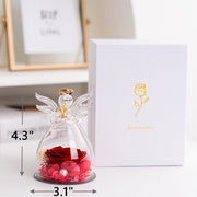 3 Pcs Preserved Rose Artificial Flowers with Jewelry Box and Card for Birthday Gifts
