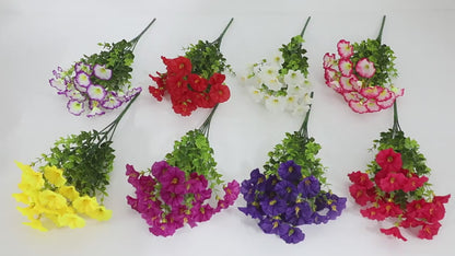 Wedding Backdrop UV-Resistant Artificial Morning Glory 10 Bundles All-Weather Faux Florals for Arch & Ceremony Floral Styling