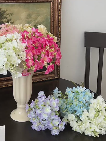 Bulk Jasmine Bridal Bouquet Silk Flowers Bendable Stems Shatterproof for Spring Weddings Boho Centerpieces Garden Party Decor Wholesale