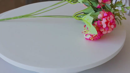 Bulk 5 Pcs Hydrangea Bridal Bouquets Silk Permanent Flower Flexible Stems for Weddings Bridesmaids Reception Centerpieces Wholesale