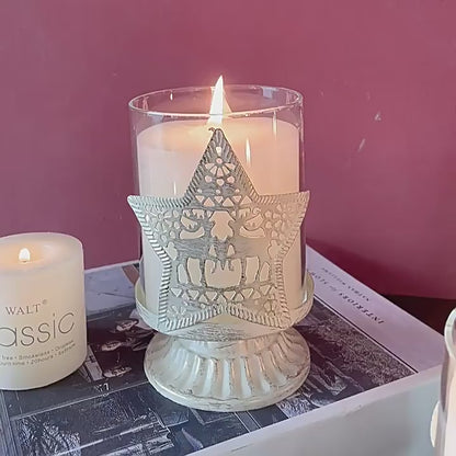 Bulk Christmas Pillar Candles Holder 1970s for Fireplace Mantle Table Centerpiece Wholesale