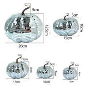 5 Pcs Pumpkin Disco Bell Ornaments Artificial Fall Decorations