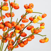 5 Pcs 25.5 Inch Artificial Pumpkin Stems Branches Autumn Decoration