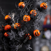 5 Pcs 18 Inch Artificial Pumpkin Stems Branches Spray Halloween Decoration