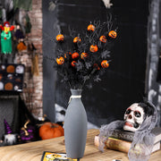 5 Pcs 18 Inch Artificial Pumpkin Stems Branches Spray Halloween Decoration