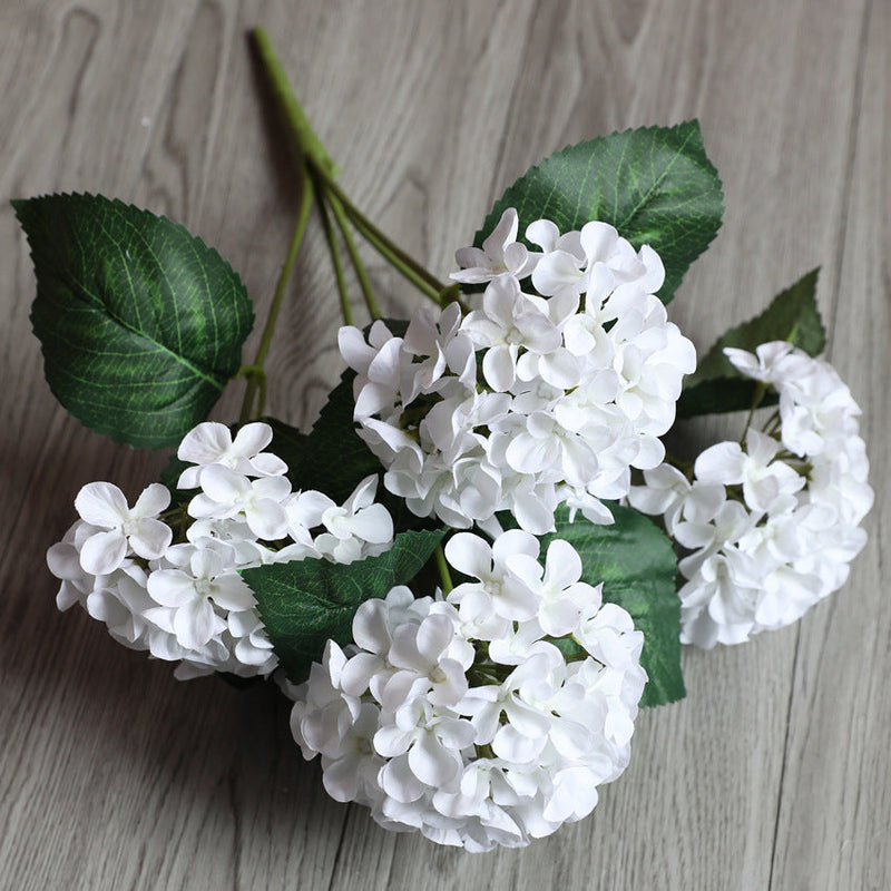 17 Inch Artificial Hydrangea Bush UV Resistant Outdoor Indoor Flowers Bulk Quantity