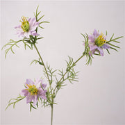 27 Inch Artificial Love-in-a-Mist Flower Stems Bulk Quantity
