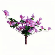2 Pcs Artificial Silk Azalea Hanging Flowers, Realistic Faux Blooms, UV Resistant, No Fade, for Home Garden Balcony Yard
