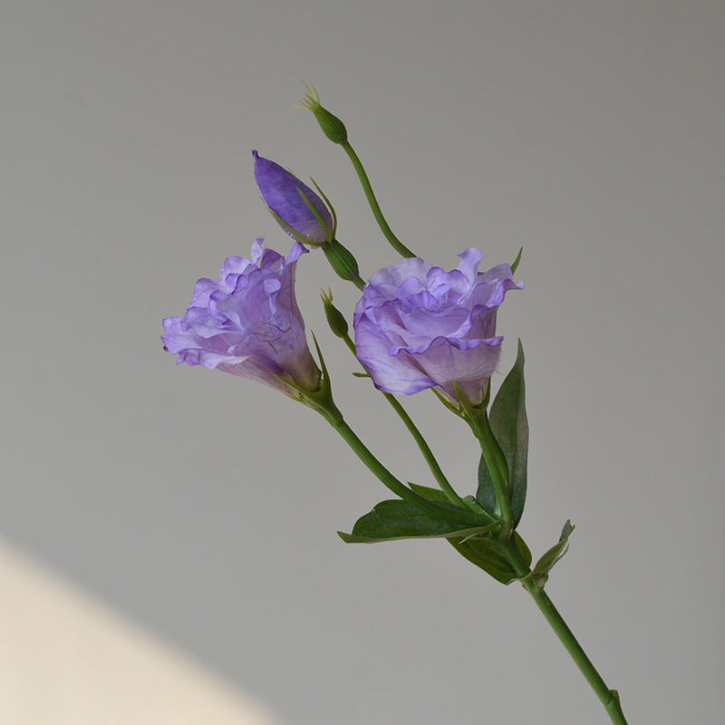 18 Inch Lisianthus Artificial Flower Stems, 10 Pcs Bulk Silk Stems for Wedding, Home Decor, Event Styling